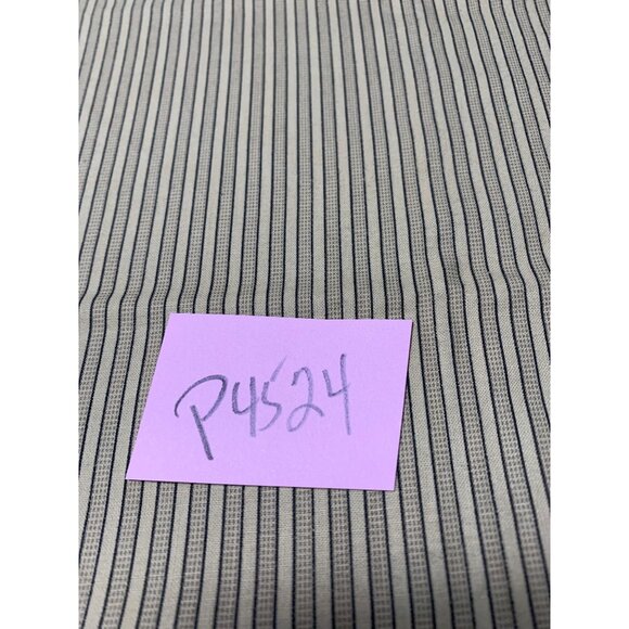 Striped Fabric Material 16x40 Beige & Black Cotton For Sewing Crafting Projects - Picture 4 of 4